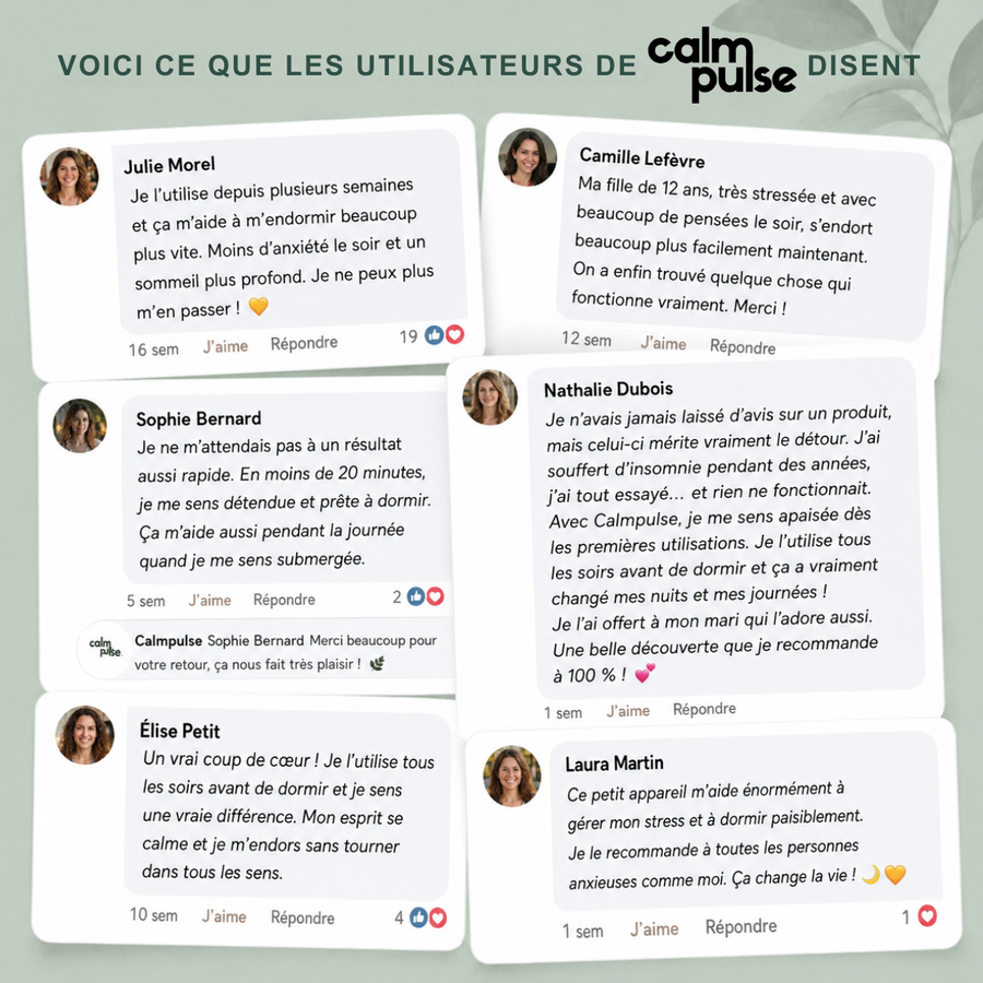 Calm Pulse™ — Le Galet Apaisant Anti-Stress
