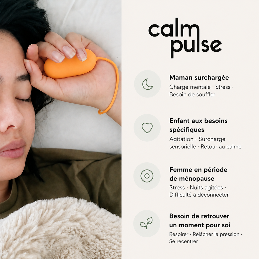 Calm Pulse™ — Le Galet Apaisant Anti-Stress