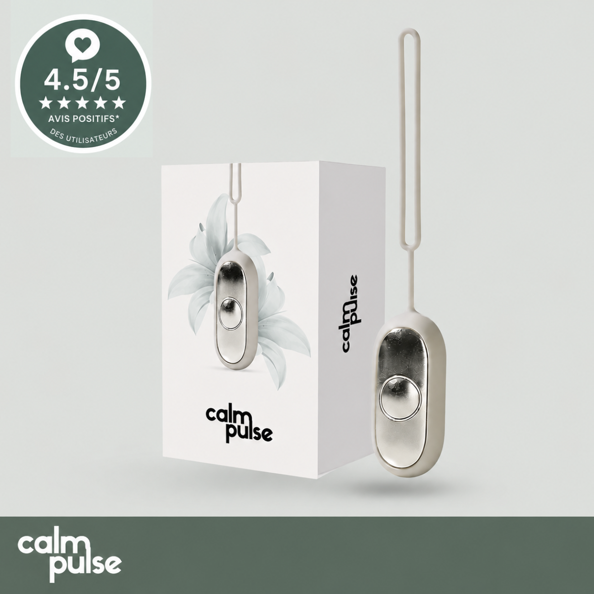 Calm Pulse — appareil et packaging