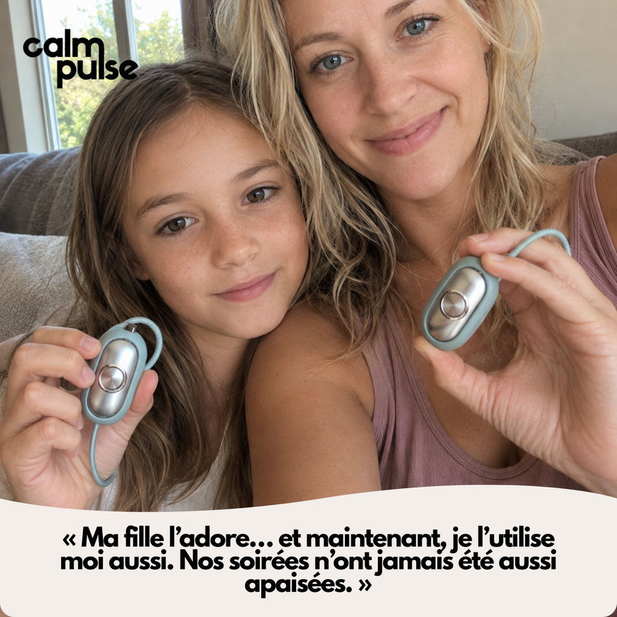 Une mère et sa fille avec chacune un Calm Pulse